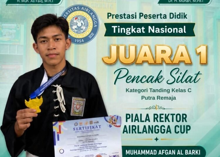 Pendekar MAN 1 Gresik Sukses Sabet Juara 1 Pencak Silat Piala Rektor Airlangga Cup 2026