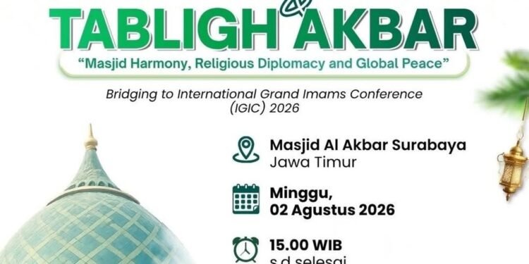 Kemenag Gresik: Hadirilah Istighatsah & Tabligh Akbar “Masjid Harmony, Religious Diplomacy and Global Peace”