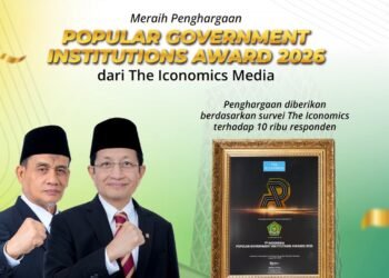 Selamat !! Kemenag RI Raih Penghargaan Popular Government Institutions Award 2026 dari The Economics Media