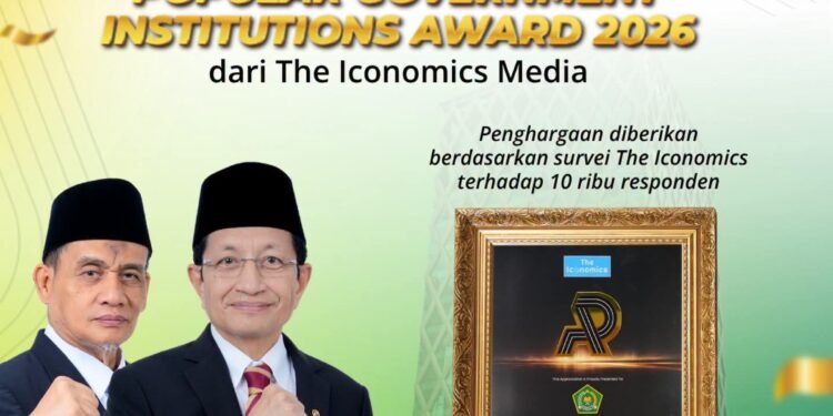 Selamat !! Kemenag RI Raih Penghargaan Popular Government Institutions Award 2026 dari The Economics Media