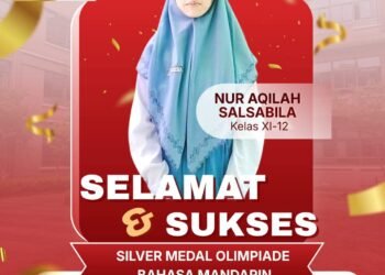 Sabet Silver Medali Olimpiade Bahasa Mandarin, Siswi MAN 1 Gresik Kembali Harumkan Kota Santri di Panggung Nasional