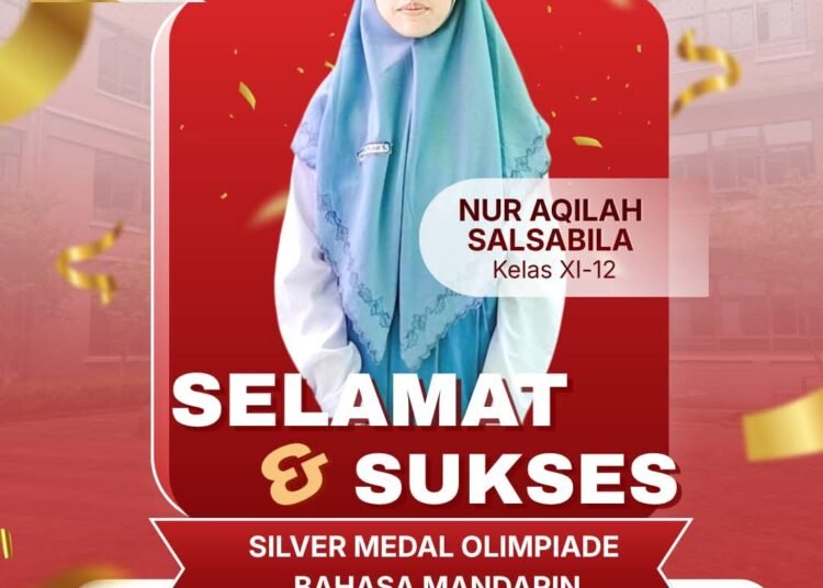 Sabet Silver Medali Olimpiade Bahasa Mandarin, Siswi MAN 1 Gresik Kembali Harumkan Kota Santri di Panggung Nasional