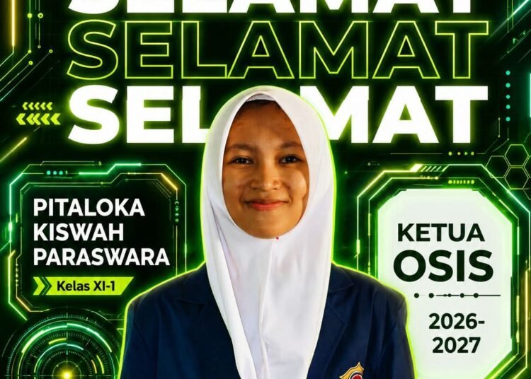 Selamat !! Pitaloka Kiswah Paraswara Terpilih sebagai Ketua OSIS MAN 1 Gresik Periode 2026–2027