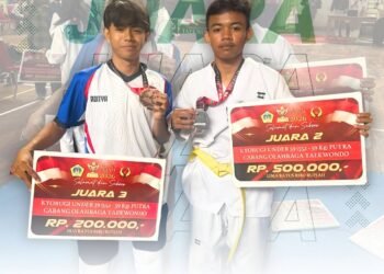 Jooss !! Dua Siswa MAN 2 Gresik Ukir Prestasi Gemilang Kejuaraan Taekwondo Bupati Gresik Cup 2026