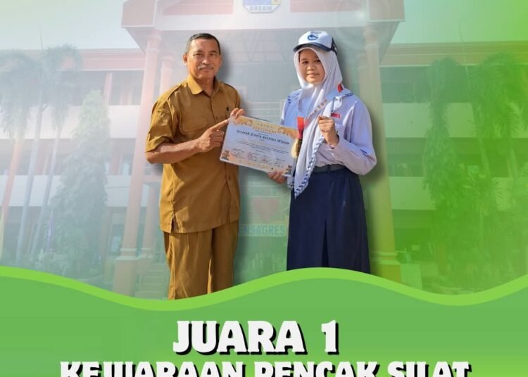 Qitarah Zinnia Sachiko Wijaya, Siswi UPT SMPN 1 Gresik Sabet Juara 1 Kejuaraan Pencak Silat Championsip 2026