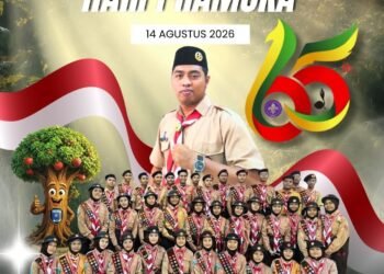 Keluarga Besar UPT SMP Negeri 1 Gresik Mengucapkan Selamat Hari Pramuka ke-65
