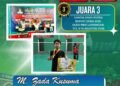 M. Zada Kusuma Siswa MTSN Gresik Raih Juara 3 Ganda Anak Putra Bupati Open 2026