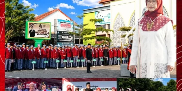 Peringati HUT ke-81 RI, MAN 2 Gresik Berkhidmat dalam Pelaksanaan Upacara di Empat Tempat Berbeda