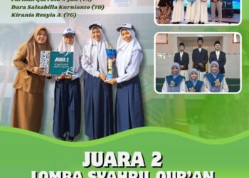 UPT SMPN 1 Gresik Raih Juara 2 Lomba Musabaqoh Syahril Qur’an se-Kabupaten Gresik