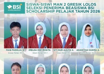 Investasi Masa Depan, Delapan Pelajar MAN 2 Gresik Raih Beasiswa BSI Scholarship Pelajar Tahun 2026