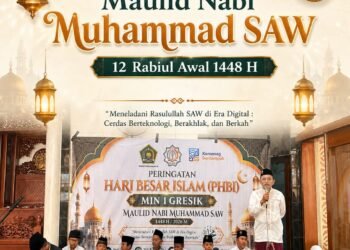 Peringatan Maulid Nabi MIN 1 Gresik: Tanamkan Cinta Rasul di Era Digital