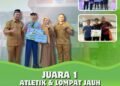 Siswa UPT SMPN 1 Gresik Sukses Raih Juara 1 Atletik Piala Bupati Blitar dan Juara 1 Lompat Jauh Piala Wali Kota Surabaya