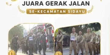 Semangat Kemerdekaan, Santri Refah Islami Juara 1 dan 3 Gerak Jalan Tradisional se-Kecamatan Sidayu 