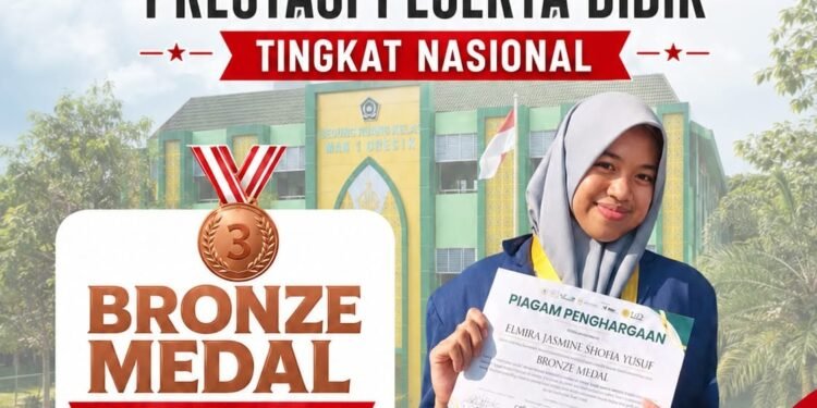 Wow, Elmira Jasmine Sukses Harumkan MAN 1 Gresik di Panggung Nasional