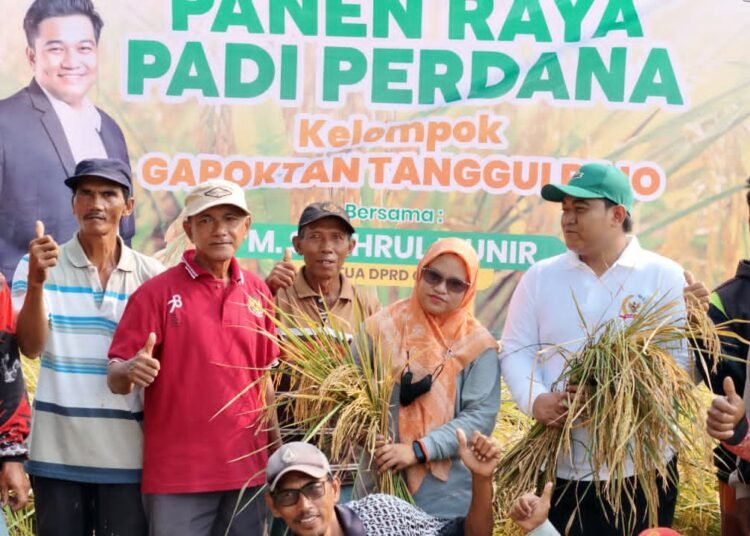 Ketua DPRD Gresik Apresiasi Petani Tanggulrejo Kembangkan Mina Padi: Bisa Panen Ikan dan Padi di Satu Lahan