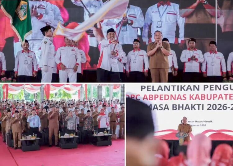 Wabup Alif Ajak BPD Jadi Mitra Strategis Bangun Desa saat Pelantikan DPC Abpednas Gresik