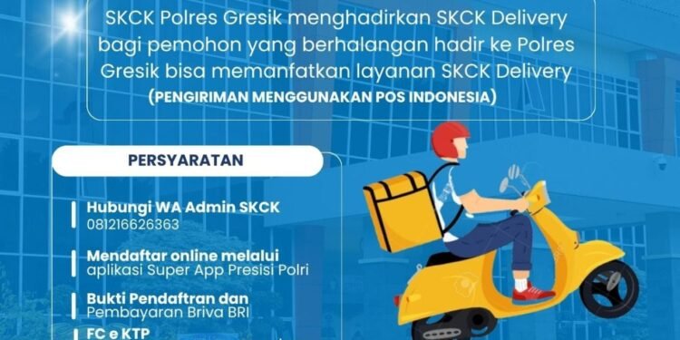 Inovasi Baru !! Polres Gresik Hadirkan Layanan SKCK Delivery untuk Mempermudah Masyarakat