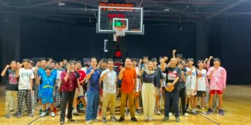 Keren! Gressmall Helat Lomba Basket di Giri Elevation Court Sambut HUT Kemerdekaan RI ke-81