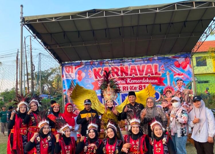 Wow, Karnaval Desa Kedanyang Kebomas Semarakkan HUT RI ke-81 Berlangsung Meriah Penuh Warna