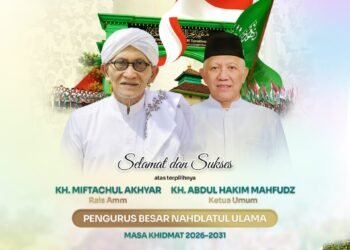 PCNU Gresik Ucapkan Selamat Atas Terpilihnya KH. Miftachul Akhyar sebagai Rais Aam dan Gus Kikin sebagai Ketua Umum PBNU Masa Khidmah 2026–2031