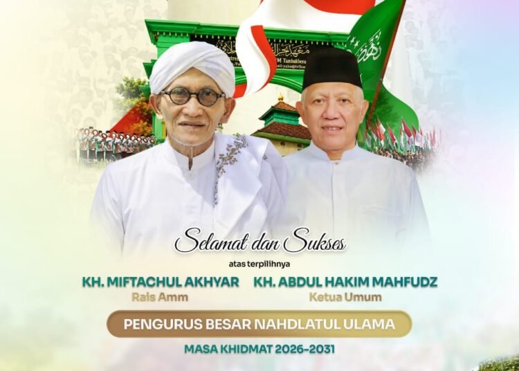 PCNU Gresik Ucapkan Selamat Atas Terpilihnya KH. Miftachul Akhyar sebagai Rais Aam dan Gus Kikin sebagai Ketua Umum PBNU Masa Khidmah 2026–2031