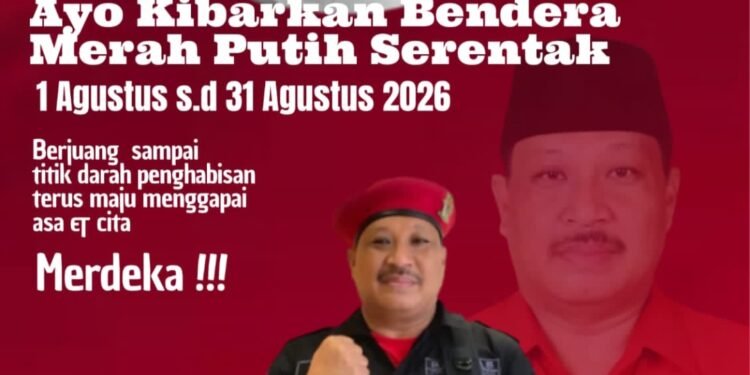 Dirgahayu Republik Indonesia ke-81, Wakil Ketua DPRD Gresik H Mujid Riduan, SH Serukan Pengibaran Serentak Bendera Merah Putih