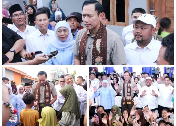Menko AHY Bersama Gubernur Jatim dan Bupati Gresik Sulap Pemukiman Kumuh di Campurejo Panceng Menjadi Layak Huni dan Bermartabat