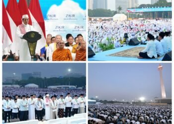 100.000 Lebih Jemaah Hadiri Zikir dan Doa Kebangsaan di Monas, Wujud Syukur atas Kemerdekaan Indonesia