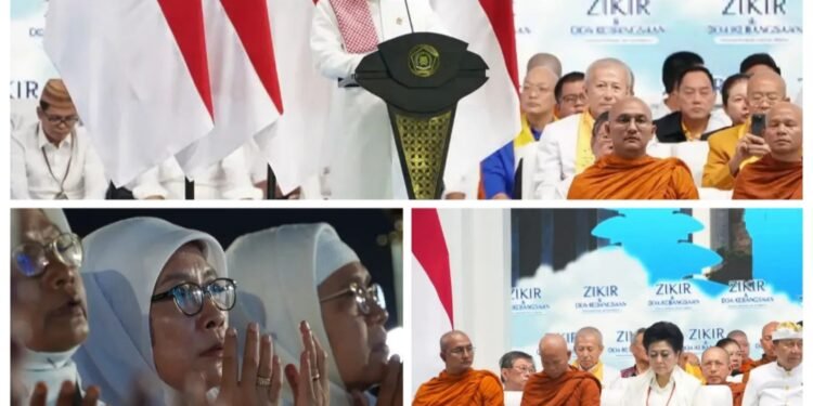 Apresiasi Tokoh Agama di Zikir dan Doa Kebangsaan, Menag Bicara Kerukunan Modal Pembangunan