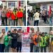 Peduli Nasib Ojol, Kapolsek Kebomas Bagikan Sembako dan BBM Gratis