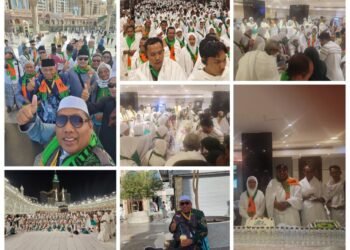 Istimewa !! Ratusan Jamaah Nikmati Kue Ultah Milad ke-14 PT Permata Zain Almiftah di Tanah Suci
