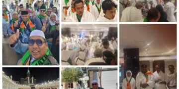 Istimewa !! Ratusan Jamaah Nikmati Kue Ultah Milad ke-14 PT Permata Zain Almiftah di Tanah Suci