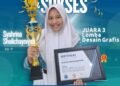 Syahrina MAN 1 Gresik Sabet Juara 3 Lomba Desain Infografis Tingkat Nasional