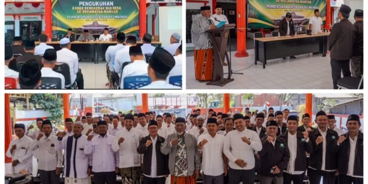 Kader Penggerak MUI Desa se-Kecamatan Manyar Resmi Dikukuhkan: Siapkan Khotib dan Dai Milenial