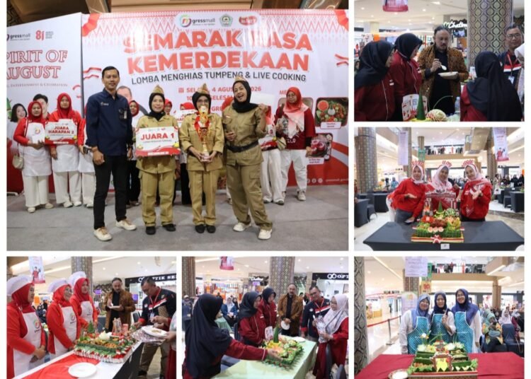 Gressmall Hadirkan Lomba Kreasi Menghias Tumpeng, Meriahkan Hari Kemerdekaan Republik Indonesia Ke-81