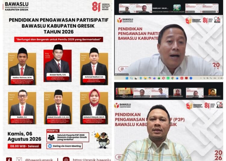Bawaslu Gresik Ajak Masyarakat Jadi Garda Terdepan Pengawasan Pemilu 2029