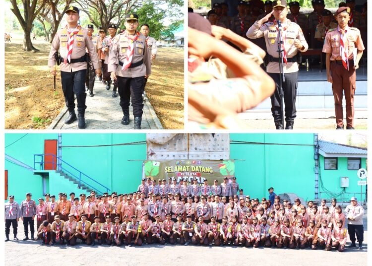 Kapolres Penuh Semangat Buka Latihan Gabungan Saka Bhayangkara 2026 di Bumi Perkemahan Semen Gresik