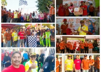 Dua Wakil Rakyat Penuh Semangat Membersamai Masyarakat Bungah Jalan Sehat HUT RI ke-81