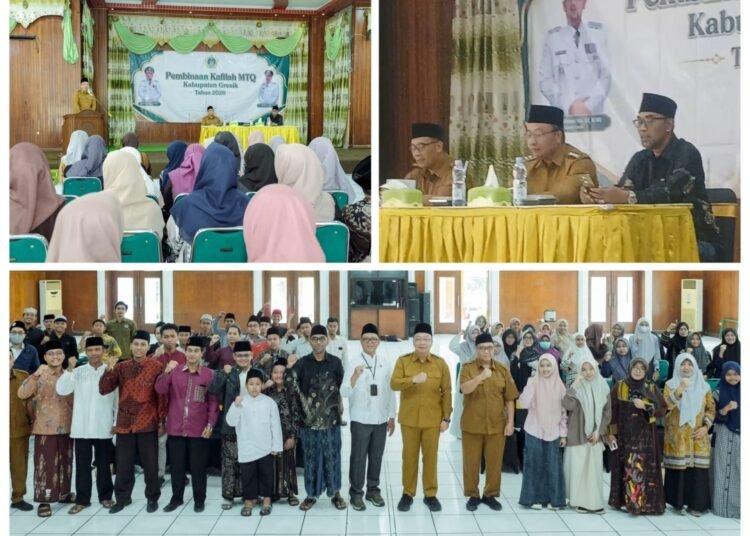 Abah Yai Munir: Pengukuhan Kafilah MTQ Go Jatim Bersama Wabup dan Sekda Gresik Allahumma Berkah Sukses Lancar…