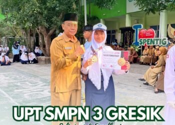 Selamat !! Ayudia Kirana Siswi SMPN 3 Gresik Raih Juara Kyorugi Piala Wali Kota Surabaya