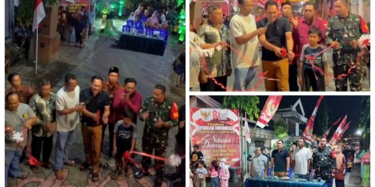Kampung Biyodo Gresik Kembali Viral, Ribuan Lampu Hias Sulap Desa Beton Menganti Jadi Wisata Malam