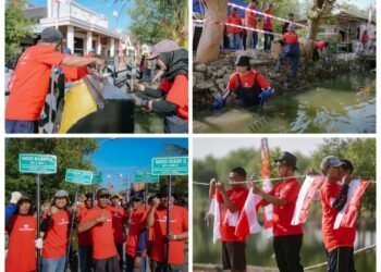 Gebrakan Istimewa Freeport Indonesia !! Libatkan Ratusan Warga Gelar Gotong Royong Kemerdekaan
