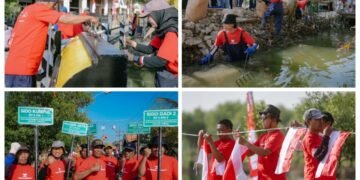 Gebrakan Istimewa Freeport Indonesia !! Libatkan Ratusan Warga Gelar Gotong Royong Kemerdekaan