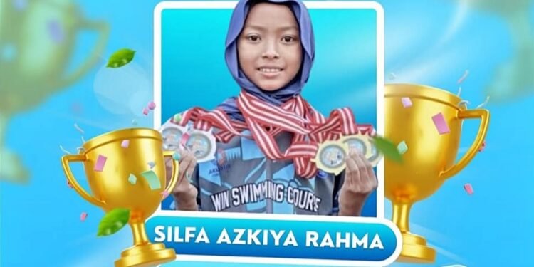 Istimewa !! Silfa Azkiya Rahma Siswi MIN 1 Gresik Sapu Bersih Podium Renang di Kota Batu: Sabet 3 Emas dan 2 Perak