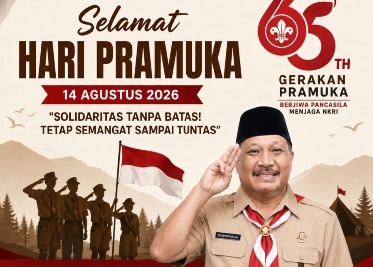 Wakil Ketua DPRD Gresik Ucapkan Selamat Hari Pramuka ke-65: “Solidaritas Tanpa Batas, Tetap Semangat Sampai Tuntas”