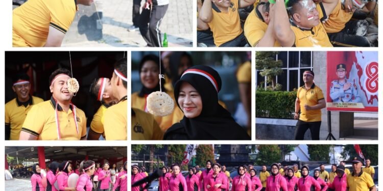 Semarak HUT RI ke-81 Membahana di Polres Gresik: Gelar Berbagai Lomba dan Olahraga Bersama Penuh Keakraban 