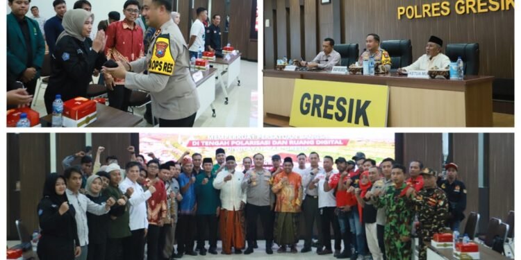 Bersama Ketum MUI Gresik, Kapolres Gandeng Mahasiswa dan Tokoh Masyarakat Perkuat Persatuan di Era Digital