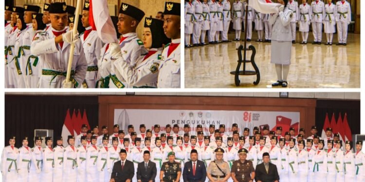 Dandim Apresiasi Semangat Paskibraka Gresik Siap Kibarkan Merah Putih di HUT ke-81 Kemerdekaan RI