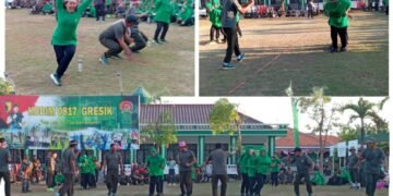 Semarak HUT RI ke-81, Kodim 0817/Gresik Gelar Lomba Penuh Keceriaan dan Kekompakan