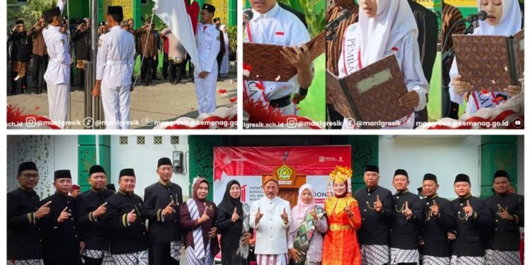 Semangat Kemerdekaan MAN 1 Gresik: Kirim Delegasi Ikuti Upacara Bendera di 4 Lokasi Berbeda
